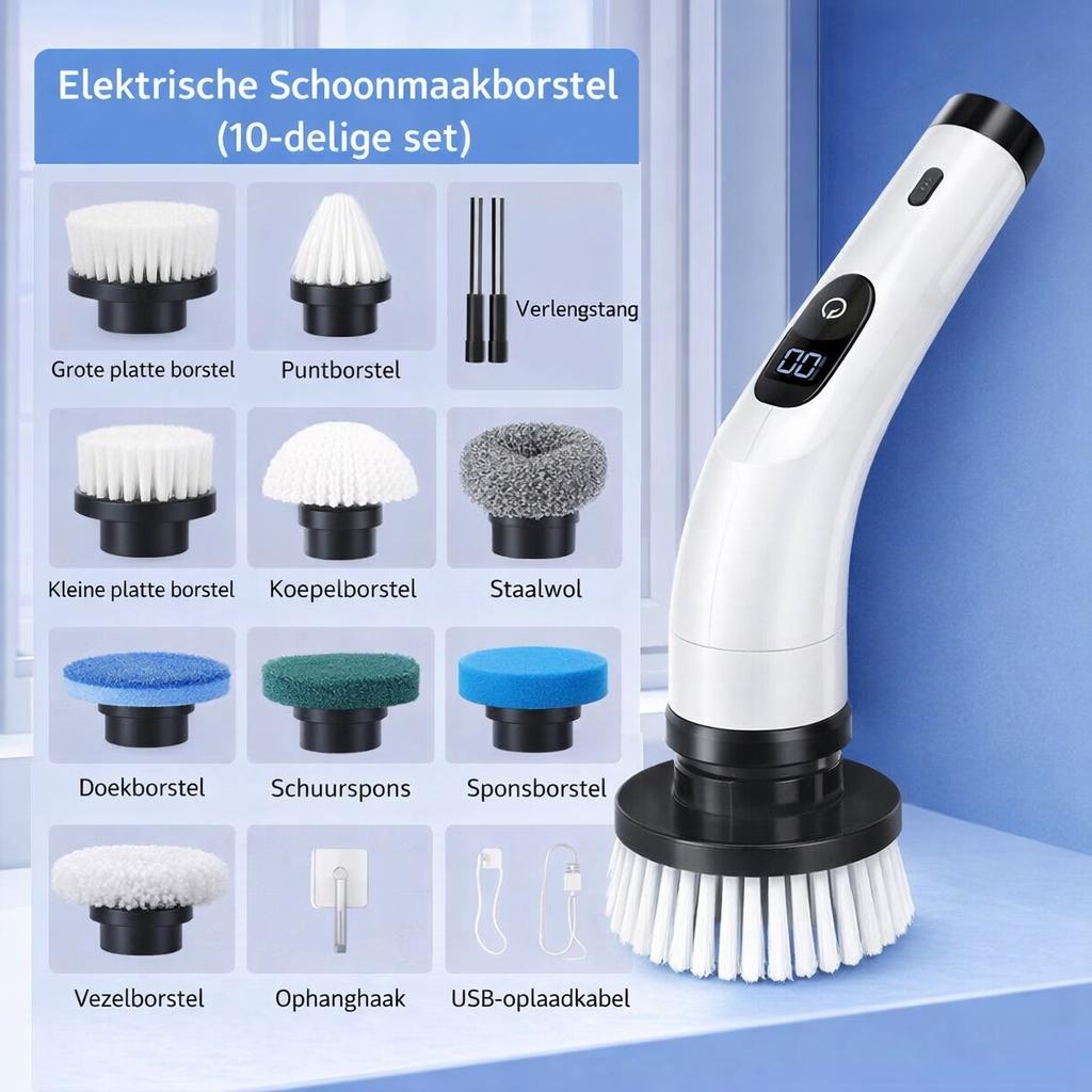 Maak schoon zonder moeite met de Velora Scrub Pro