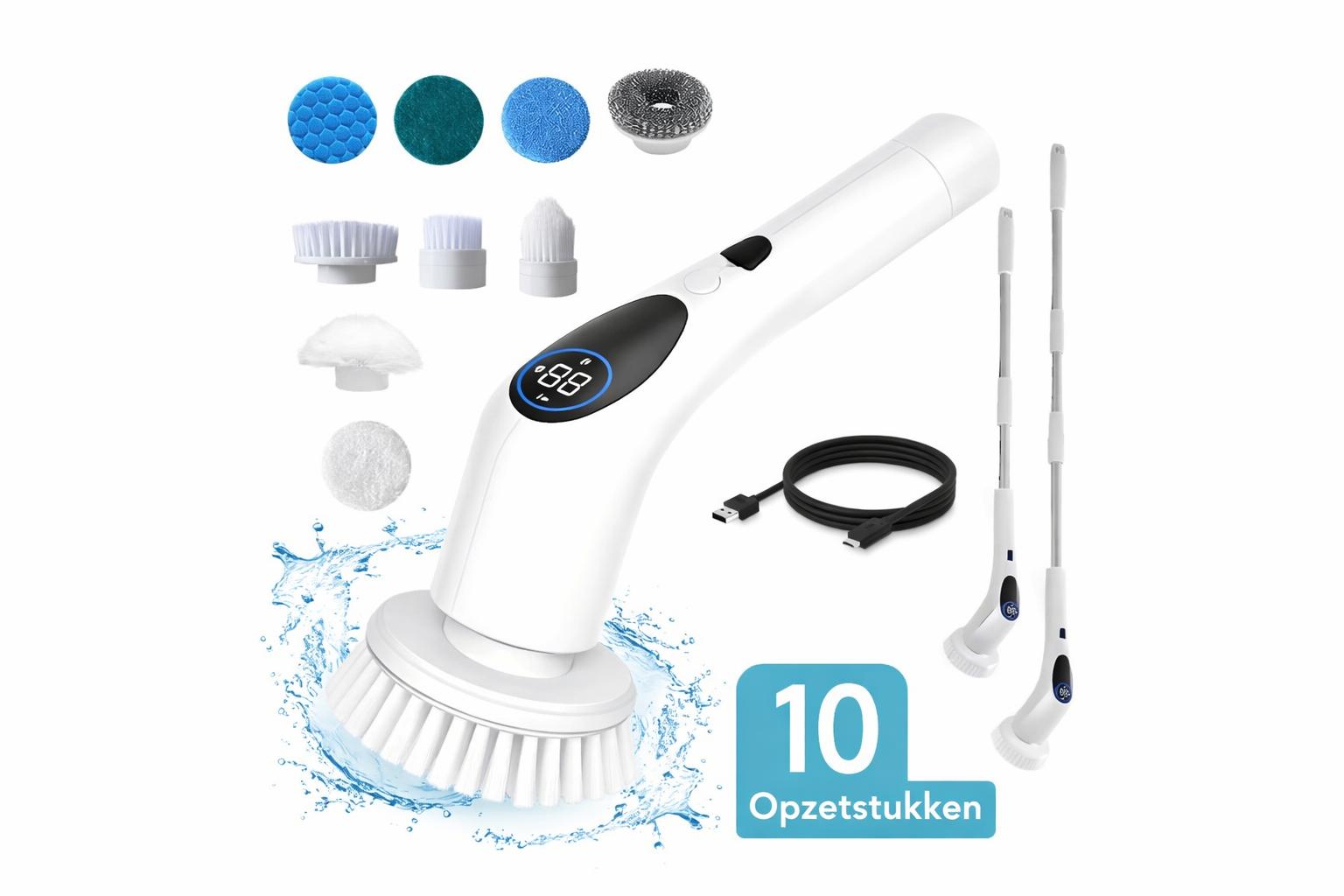 Maak schoon zonder moeite met de Velora Scrub Pro